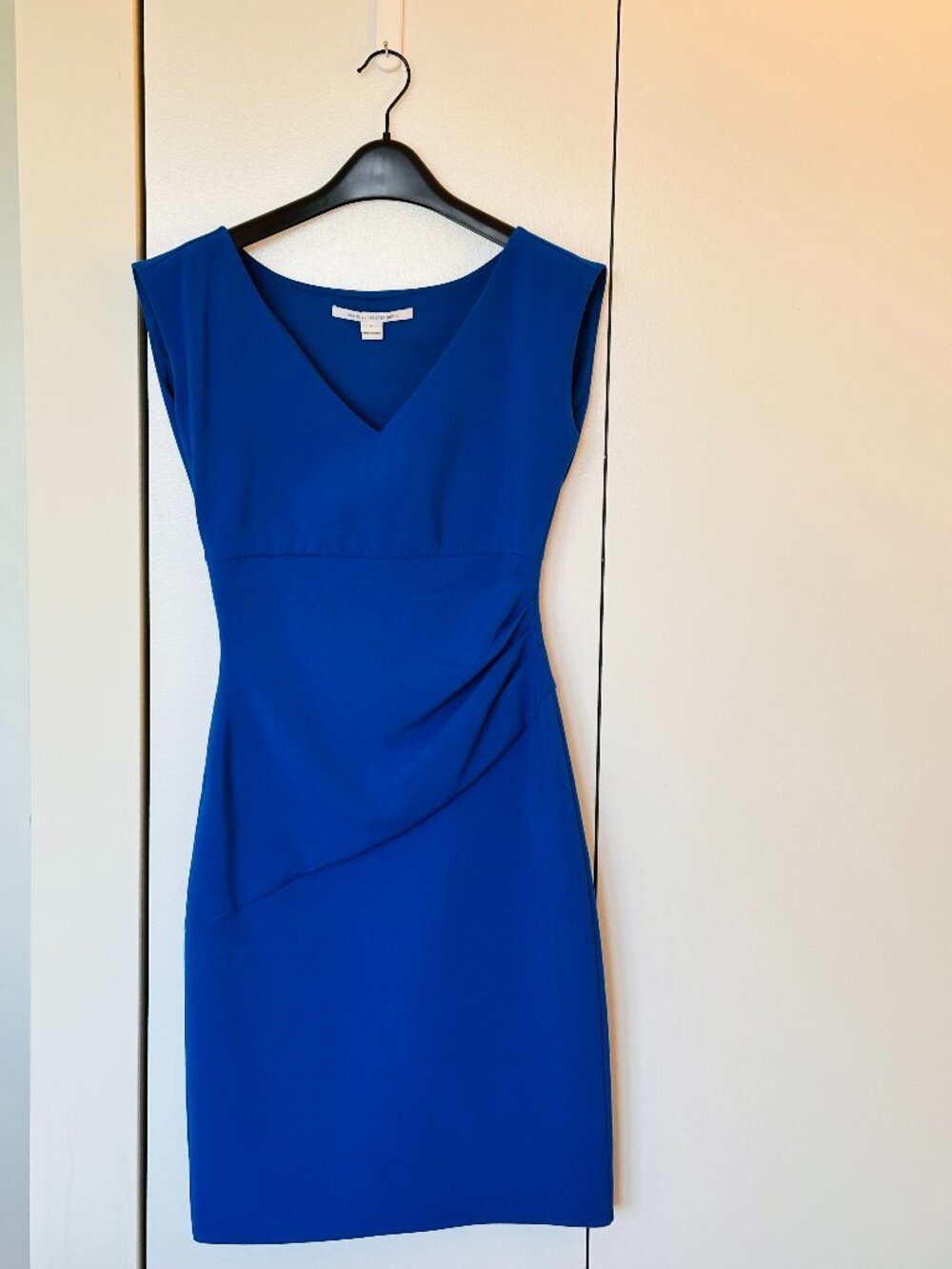 DVF Cobalt Blue Fitted Sheath Dress - US Size 2